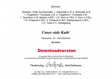 Unser oide Kath´ - Download